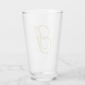 Glasglas gouogmonogram glas (Achterkant)