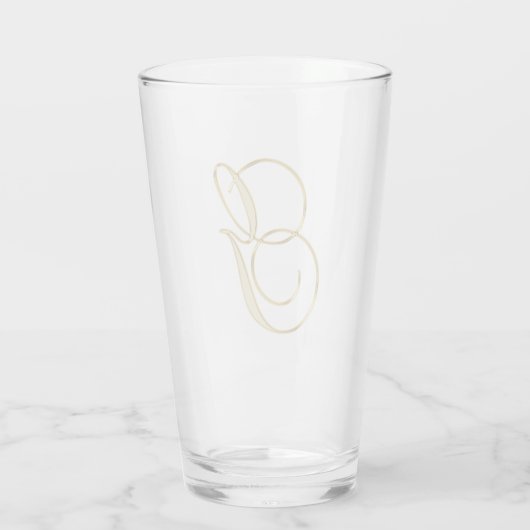 Glasglas gouogmonogram glas (Achterkant)