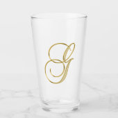 Glasglas gouogmonogram glas (Voorkant)