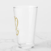 Glasglas van Goud Monogram L Glas (Links)
