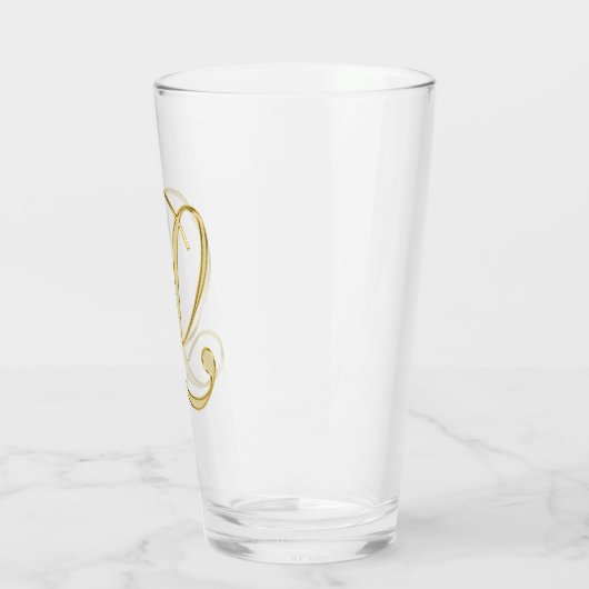 Glasglas van Goud Monogram L Glas (Links)