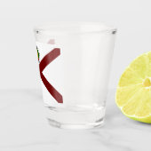 Glasglas voor de zegel van Alabama Shot Glas (Rechts)