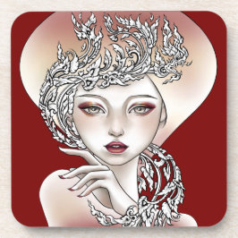 Glasgoten Rode Vloeistof Bier Onderzetter