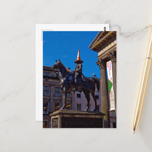 Glasgow Ansichtkaart Briefkaart (Voorkant / Achterkant in situ)