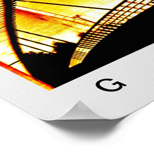 Glasgow Bridge Poster (Hoek)