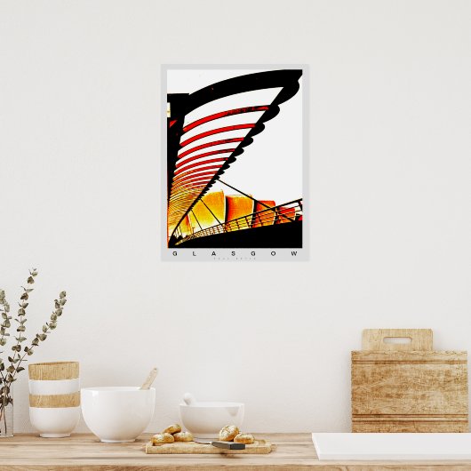 Glasgow Bridge Poster (Keuken)