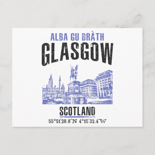 Glasgow Briefkaart (Voorkant)