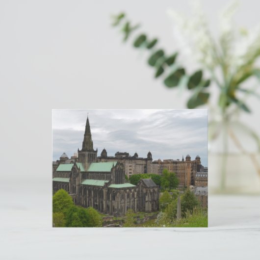 Glasgow Cathedraal Briefkaart (Staand voorkant)