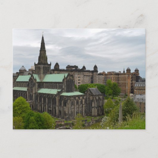 Glasgow Cathedraal Briefkaart (Voorkant)