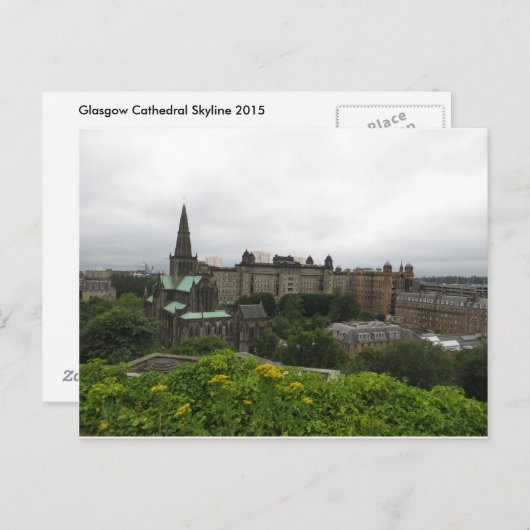 Glasgow Cathedral Skyline Briefkaart (Voorkant / Achterkant)