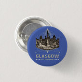 Glasgow City Chambers Ronde Button 3,2 Cm (Voorkant /achterkant)