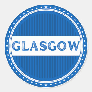 Glasgow City Pride Embleem – Schotse identiteit Ronde Sticker