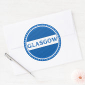 Glasgow City Pride Embleem – Schotse identiteit Ronde Sticker (Envelop)