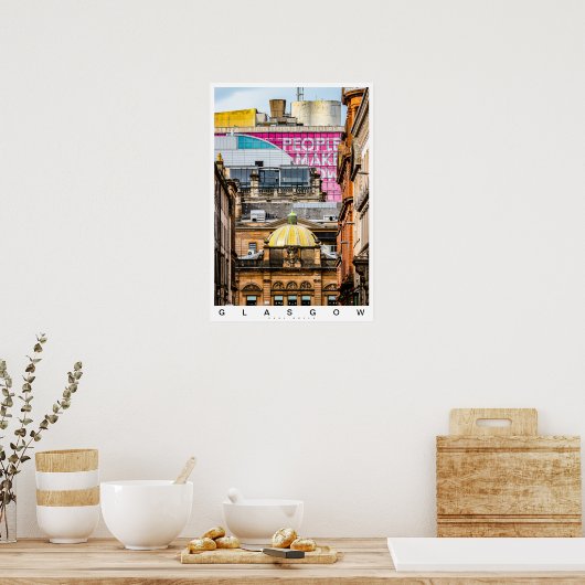 Glasgow City scene Poster (Keuken)
