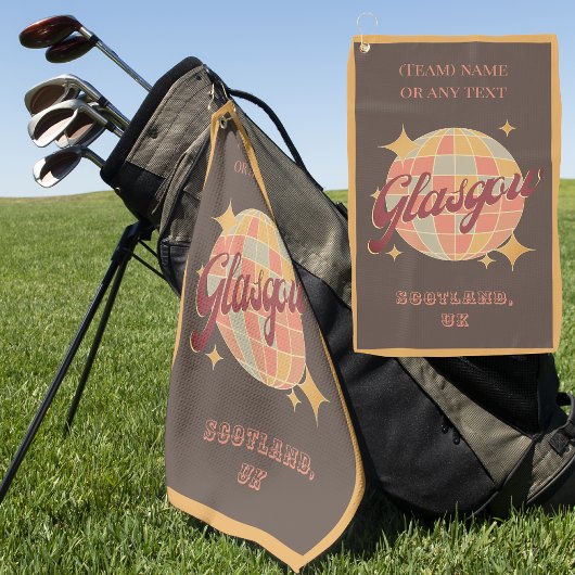 Glasgow City Schotland UK Britse golfgolfer Golfhanddoek