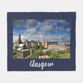 Glasgow City Uitzicht Fleece Deken (Voorkant (Horizontaal))