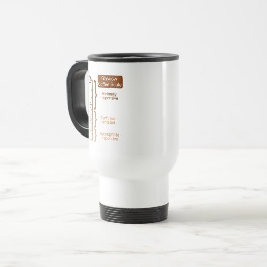 Glasgow Coffee Scale Travel Mug Reisbeker (Voorkant links)
