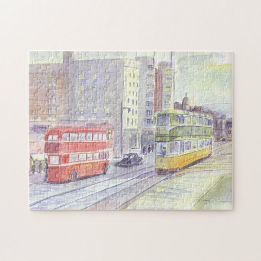 Glasgow Coronation tram Jigzaag Puzzle Legpuzzel (Horizontaal)
