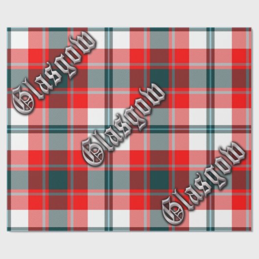 Glasgow District Tartan Cadeaupapier (Vlak)