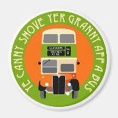  Glasgow Double-decker bus Magnet (Voorkant)