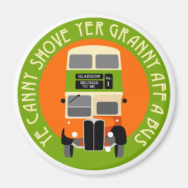  Glasgow Double-decker bus Magnet