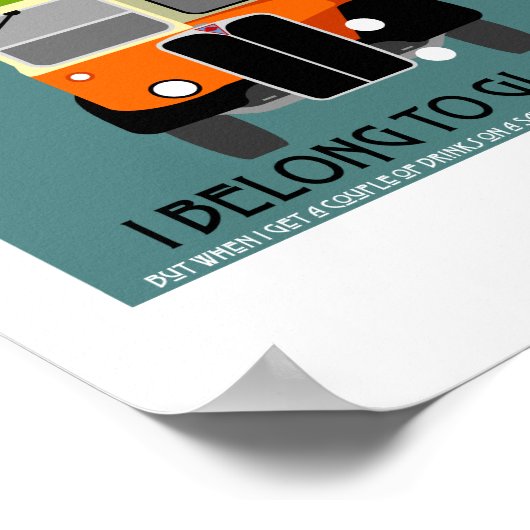  Glasgow Double Decker Bus Pop Art Poster (Hoek)