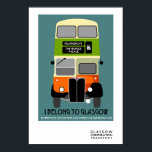 Glasgow Double Decker Bus Pop Art Poster<br><div class="desc">Glasgow Double Decker Bus Pop Art Poster</div>