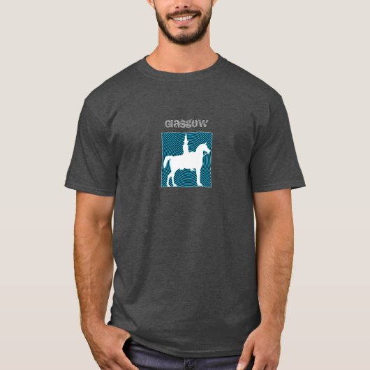 Glasgow Duke of Wellington Blue Circle T-Shirt (Voorkant)