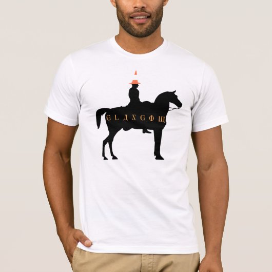 Glasgow Duke of Wellington Statue T-Shirt (Voorkant)