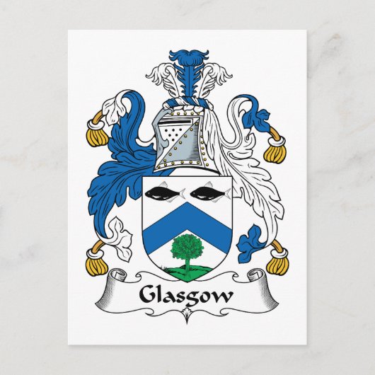 Glasgow Family Crest Briefkaart (Voorkant)