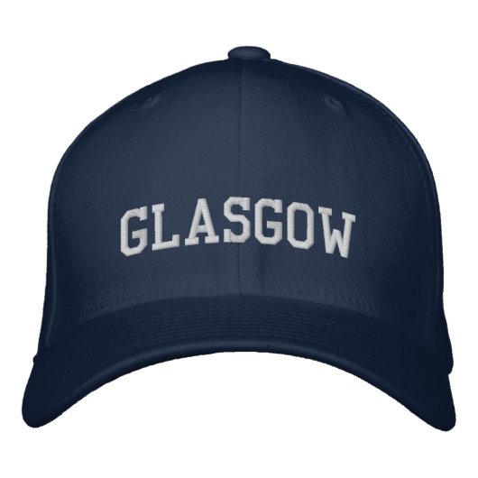 Glasgow Geborduurde Hoed Pet (Voorkant)
