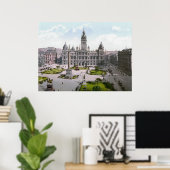 Glasgow George Square Poster (Thuiskantoor)