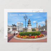 Glasgow, George Square, Schotland Briefkaart (Voorkant / Achterkant)