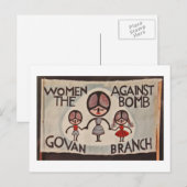 Glasgow Govan Women against Bomb Briefkaart (Voorkant / Achterkant)