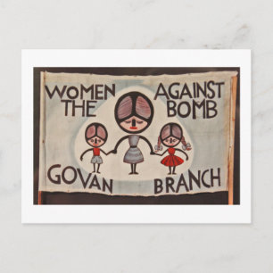 Glasgow Govan Women against Bomb Briefkaart
