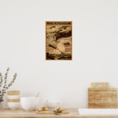 Glasgow Hot Air ballon Circus Theater Poster (Keuken)