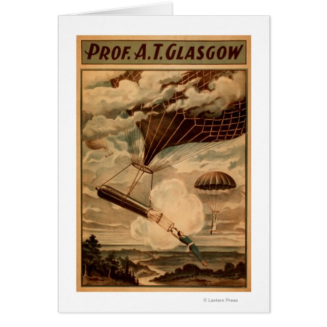 Glasgow Hot Air ballon Circus Theater Poster (Voorkant)