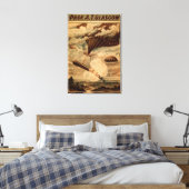 Glasgow Hot Air ballon Circus Theater Poster Canvas Afdruk (Insitu (Slaapkamer))