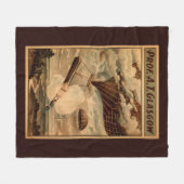Glasgow Hot Air ballon Circus Theater Poster Fleece Deken (Voorkant (Horizontaal))