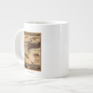 Glasgow Hot Air ballon Circus Theater Poster Grote Koffiekop