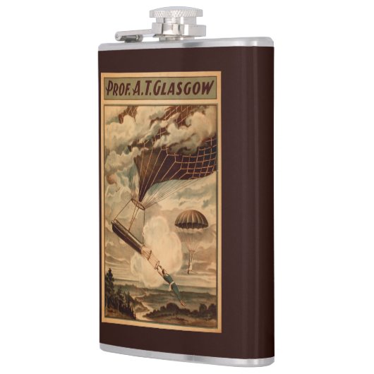 Glasgow Hot Air ballon Circus Theater Poster Heupfles (Links)