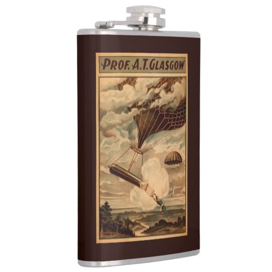 Glasgow Hot Air ballon Circus Theater Poster Heupfles (Rechts)