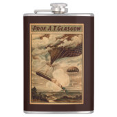 Glasgow Hot Air ballon Circus Theater Poster Heupfles (Voorkant)