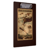 Glasgow Hot Air ballon Circus Theater Poster Klembord (Rechts)