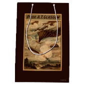 Glasgow Hot Air ballon Circus Theater Poster Medium Cadeauzakje (Achterkant)