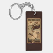 Glasgow Hot Air ballon Circus Theater Poster Sleutelhanger (Voorkant Links)