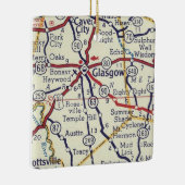 Glasgow KY  Map Keramisch Ornament (Rechts)