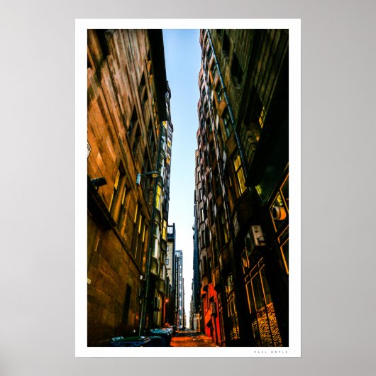 Glasgow Lane Poster (Voorkant)