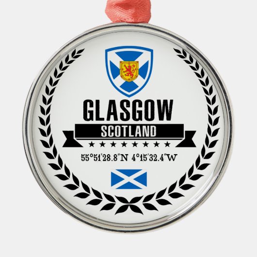 Glasgow Metalen Ornament (Voorkant)