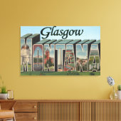 Glasgow, Montana - Grote letterscènes Canvas Afdruk (Insitu (Woonkamer))